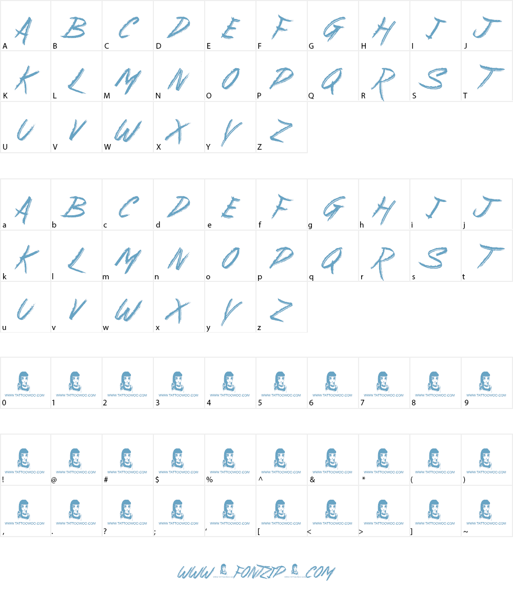 Suburban Legends Font Character